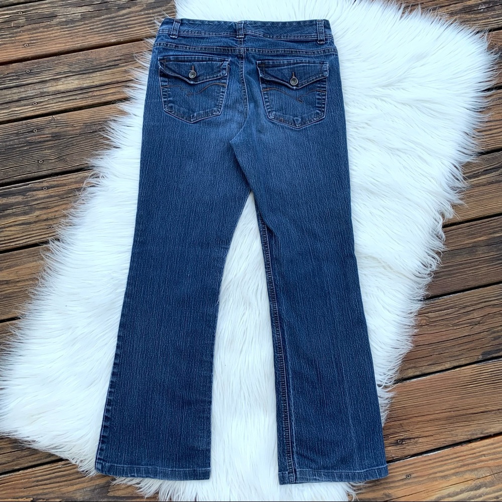 Nine West Straight Leg Stretch Medium Wash Denim Jean Womens 10